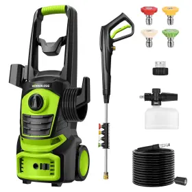 Wb0302 Workbless Electric Pressure Washer 4800psi 3.0 Gpm Power With 4 Quick Connect Nozzle