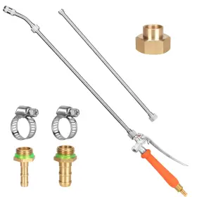 Wudialien 768561108510 All Metal 44 Inches Replacement Sprayer Wand Garden Hose Watering Orange
