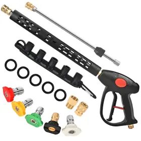 Wx-855 Wxmech Pressure Washer Gun With Extension Wand Replacement 4000 Psi High Power G