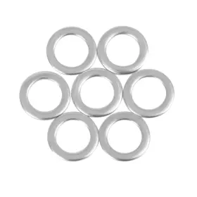 A19112100ux0515 X Autohaux M6 10mm 0.8mm Stainless Steel Flat Washer Car Fastener Sealing Gaskets 55pcs