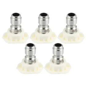 A22031500ux0022 X Autohaux 40 Degrees High Pressure Washer Spray Nozzle Tips Quick Connector White 5 Pcs