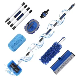 Wbs1 Xcbyt Car Wash Brush With Long Handle Rv Flow-through Blue