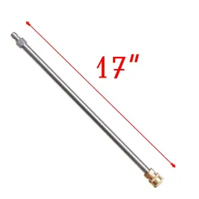 Xiny Tool 671072413403 Pressure Washer Extension Wand 17 Inch Stainless Steel With 1/4 Quick Conne #2