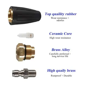 Xiny Tool 671072413410 4000 Psi Rotating Turbo Nozzle Set 1/4 Inch #3