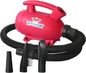 Xpower 848025015506 B-55 2-in-1 Home Force Air Pet Dryer And 10 Inch X 8 5 Pink