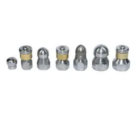 Xzt 600748682928 7pack 4000psi Sewer Jetter Nozzle Kitrotating Button Nosepressure Washer Drain J