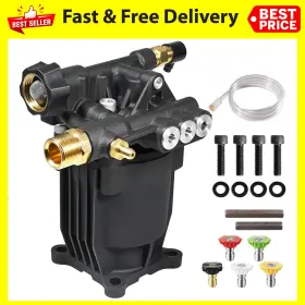 10p3125ha Yamatic Pressure Washer Pump 3/4 Inch Shaft Horizontal Power Max 3200 Ps
