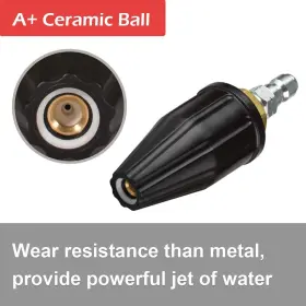 Yamatic 705169125488 Pressure Washer Tips Turbo Nozzle 4000 Psi Max. 5000 360 Rotating #2