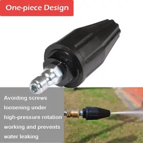 Yamatic 705169125495 Pressure Washer Tips Turbo Nozzle 360 Rotating Spray 3000 Psi 4.0gpm #2