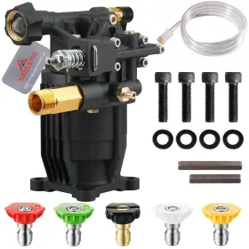 Yamatic 782429756330 Pressure Washer Pump 3/4 Inch Shaft Horizontal Power Max 3300