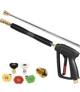 M22-15m Yamatic A001km Pressure Washer Gun And Wand With 5 Spray Nozzles M22-14mm