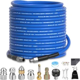 Yetianical 744110716290 Nifual Sewer Jetter Kit 150ft For Pressure Washer 5800psi Drain Cleaner Hose