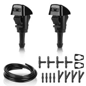 2407yo171 Yollky Front Windshield Washer Nozzles Kit 2.8 Meters Fluid Hose With 12 Pcs Connect
