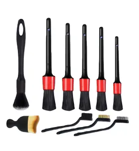 Eh01 Zaakoo 10pcs Auto Car Detailing Brush Set Professional Dusting Suitable