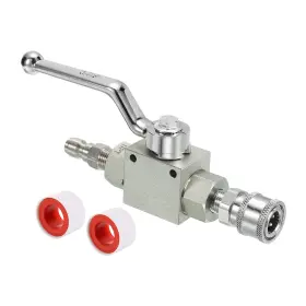 Zaplyte 678202865521 High Pressure Washer Ball Valve Kit Stainless Steel 1/4 Inch 4500 Psi Zaplyte 678202865521 High Pressure Washer Ball Valve Kit Stainless Steel 1/4 Inch 4500 Psi