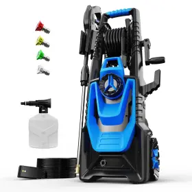 Zelonpro 717373080774 Electric Pressure Washer 5000psi 3.2gpm Power With Hose Reel Foam Ca