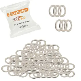 Py-dg002 Zikerluder 100 Pcs Transmission Fluid Drain Plug Crush Washer Compatible With Honda For