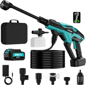 Zixdenex 787502540363 Cordless Pressure Washer Battery Powered 800psi Handheld Portable Wash
