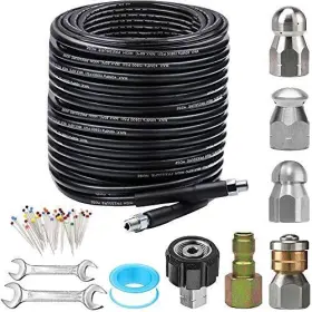 Zofine 903265710864 Sewer Jetter Kit For Pressure Washer 150ft Newest 5800psi Drain Clean