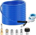Selkie Pressure Washer Sewer Jetter Kit - 100FT X1/4 Hydro Drain Cleaner. Fixed Price $68.98.
