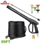 Yamatic 3700 Psi Power Washer Car Clean Gun, 3200 Pressure Hose 50 Ft. Fixed Price $70.07.