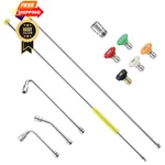 Fixfans Pressure Washer Extension Wand, 120 Inches, Grey, Yellow. Fixed Price $73.98.