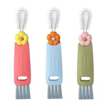 1 Cup Lid Cleaning Brush Set For Bottle Gap Tight 3PCS, Green/blue/red. Fixed Price $10.84.