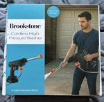 Brookstone Cordless Battery Cold Water Pressure Washer Lightweight Quick Connect. Fixed Price $33.26.