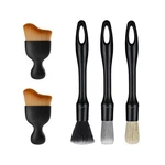 Falvfun Car Detailing Brush Kit, Including 3 Ultra Soft No 5PCS, Black. Fixed Price $12.86.