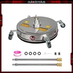 20" Pressure Washer Surface Cleaner Stainless Steel With Wheels 4000PSI. Fixed Price $122.79.