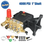 Toolcy 4000 Psi Triplex Pressure Washer Pump 1" Shaft Horizontal Plunger 4.2 Gpm. Fixed Price $244.29.