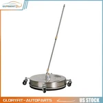 18" Pressure Washer Surface Cleaner With 4 Wheels Stainless Steel Housing. Fixed Price $83.89.