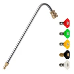 Mingle Stainless Steel Pressure Washer Gutter Cleaner 120 Degree Angled. Fixed Price $20.41.