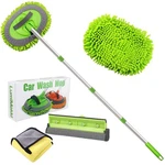Lumimokki 62 " Car Wash Mop Kit - Cleaning With 16 To , Green. Fixed Price $24.17.