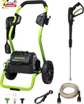 Greenworks 2000 Psi (13 Amp) Electric Pressure Washer (wheels For Transport /. Fixed Price $164.25.