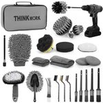 Thinkwork Car Detailing Kit, Brush Set, 27PCS, Gray. Fixed Price $31.70.