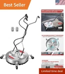 4500PSI Stainless Steel Pressure Washer Surface Cleaner With Wheels & Handles. Fixed Price $727.97.