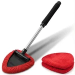 Takavu Windshield Window Cleaner Tool, Extendable Large, Black & Red. Fixed Price $14.43.