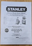 Stanley Pressure Washer Owner's Manual SP00609. Fixed Price $5.00.