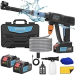Portable Cordless Pressure Washer, 980PSI Car With 2 Ba. Fixed Price $135.98.