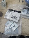 2-(5-PK) Newhouse Electric Square Washer 1/2 For Strut Channel WS12-5PK. Fixed Price $10.00.
