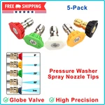 Tool Daily Pressure Washer Spray Nozzle Tips Multiple Degrees, 5-PACK 1/4 Inch. Fixed Price $6.98.