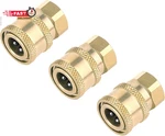 3 Pack Pressure Washer Coupler, Brass Fittings, 1/4 Inch Quick Connect To Female. Fixed Price $14.47.