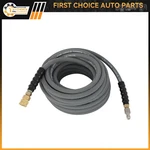 ?100FT Pressure Washer Hose 4000 Psi Gray With Couplers 3/8". Fixed Price $93.99.