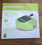 Greenworks 12" (in.) Surface Pressure Cleaner, Upc 8935314100141. Fixed Price $22.99.