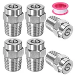 Meterxity 6 Pack Surface Clean Tips - 40 Degree 1/4" Npt Male Pressure Wash.... Fixed Price $19.58.