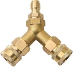 Tool Daily Pressure Washer Tee, Splitter Coupler, Quick Connect Two Gun One. Fixed Price $35.92.