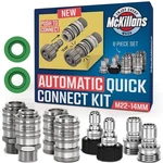 Mckillans 2025 Automatic M22-14MM Pressure Washer Quick Connect Kit. Fixed Price $83.47.