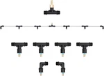 Metal 6-NOZZLE Poly Wand With 3/8" Brass Fitting, 7.5 Ft. Atv Sprayer Boom,. Fixed Price $66.99.