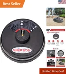 Stainless Steel 15" Surface Cleaner For Gas Pressure Washers, 10X Coverage. Fixed Price $165.99.